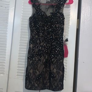 Size3/4 party cocktail dress with Rhinestones very sparkly